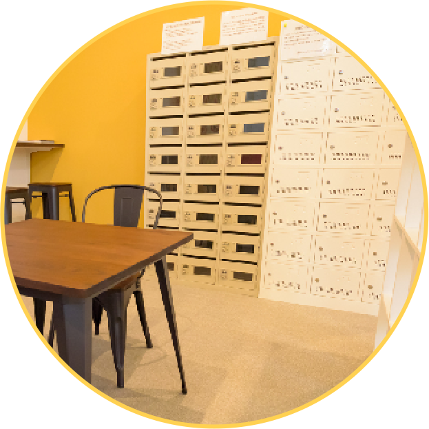 鍵付きロッカー